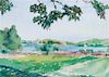 John Alexander Nielson, (Wisconsin, 1881-1954), Overlooking the Lake