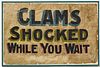 Clams Trade Sign
