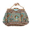 Egyptian Revival Beaded Embroidered Purse.