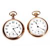 Two Open-Faced Railroad Pocketwatches