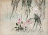 Zwei chinesische Lackalben. Um 1900. Blanko, Seiten ungenutzt. Eines vorderseitig mit Lackmalerei (Drachendarstellung) und ei