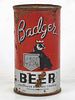 1939 Badger Beer` 12oz OI-60 12oz Opening Instruction Can Whitewater Wisconsin