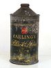 1951 Carling's Black Label Beer Quart Cone Top Can 205-08 Cleveland Ohio