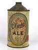 1940 Clyde Ale Quart Cone Top Can 205-12 Fall River Massachusetts