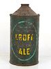 1946 Croft Cream Ale Quart Cone Top Can 206-07 Boston Massachusetts