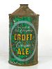 1946 Croft Cream Ale Quart Cone Top Can 206-06 Boston Massachusetts