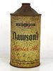1938 Dawson's Master Ale Quart Cone Top Can Unpictured New Bedford Massachusetts