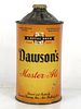 1938 Dawson's Master Ale Quart Cone Top Can 206-09 New Bedford Massachusetts
