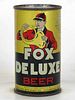 1945 Fox De Luxe Beer 12oz OI-301b 12oz Opening Instruction Can Chicago Illinois