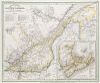 Neueste Karte von Lower Canada. Grenzkol. Stahlstichkarte. Aus: Meyer's grosser Zeitungs-Atlas. Hildburghausen, Bibliogr. Ins