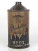 1938 Manhattan Premium Beer Quart Cone Top Can 214-15a Chicago Illinois