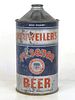 1940 Neuweiler's Pilsener Beer Quart Cone Top Can 215-12b Allentown Pennsylvania
