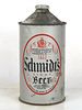 1939 Schmidt's Light Beer Quart Cone Top Can 219-04a Philadelphia Pennsylvania