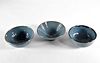 3 BLUE DISHES by Karen Moore