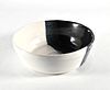 SOUP BOWL IN WHITE, BLUE AND BLACK by Emilia Fytikas