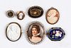 Five antique brooches