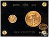 1928 St. Gaudens twenty dollar gold coin, etc.