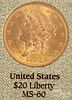 1900 Liberty Head twenty dollar gold coin