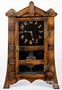Arts and Crafts oak mantel clock