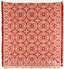 Jacquard coverlet, dated 1856