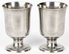 Pair of pewter chalices, 19th c.