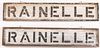 Pair of Rainelle West Virginia train town markers