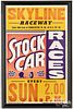 Skyline Raceway stock car races poster