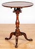 Queen Anne mahogany candlestand, 18th c.