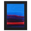 Wyland, "Red Sky" Hand Signed Original Painting on Board with Letter of Authenticity.