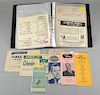 Music Memorabilia - Folder of flyers / Order Forms & Advance Lists, including Gene Vincent, Elvis Presley, Doris Day, Frank S