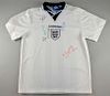 Black Grape - Mid 1990's England shirt signed on the front by the English rock band.