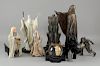 Lord of the Rings: Toys and collectable figures, all unboxed, including: Mike Asquith style bronze resin Saruman and Palantir