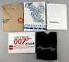 James Bond - Five different cast & crew T-Shirts including Tomorrow Never Dies, Pinewood Studios, Die Another Day, Panavision