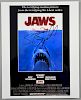 Steven Spielberg: An autographed photographic reproduction poster of Jaws, signed in black felt pen 10 x 8 inches.Provenance: