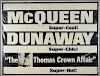 The Thomas Crown Affair (1968) British Quad film poster, starring Steve McQueen & Faye Dunaway, United Artists, folded, 30 x 