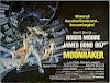 James Bond Moonraker (1979) British Quad film poster, starring Roger Moore, United Artists, folded, 30 x 40 inches
