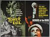 Tower of Evil / Demons of the Mind (1972) British Double Bill film poster, Horror, MGM/EMI, folded, 30 x 40 inches