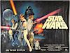 Star Wars (1977) British Quad film poster, Pre Academy Awards, Style C, directed by George Lucas, artwork by Tom Chantrell, 2