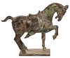Chinese Tang Style Cast Metal Horse