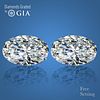 16.02 carat diamond pair, Oval cut Diamonds GIA Graded 1) 8.01 ct, Color H, VVS2 2) 8.01 ct, Color H, VS2. Appraised Value: $1,411,600 