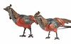 Pair Austrian Cold-Painted Bronze Pheasants