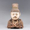 Chinese Carved Figural Bust