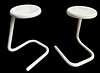 Mid Century Paperclip Stools by KINETICS Canada, Pair 
