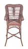 Antique Victorian Wicker Highchair