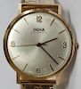 Doxa 14K Rose Gold Swiss Watch