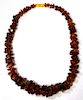 Woman's Chunky Amber Necklace