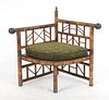 Aesthetic Movement Bamboo Corner Chair