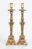 Pair of Italian Baroque Style Altar Sticks