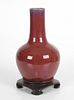 A Chinese Oxblood Bottle Form Vase