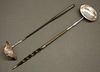 2 English Sterling toddy ladles